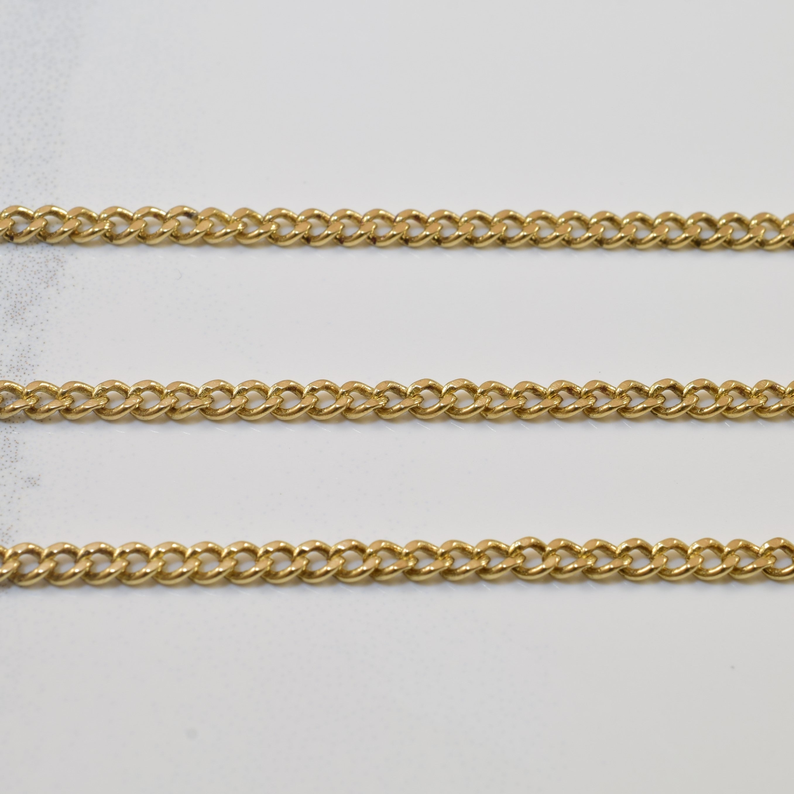 10k Yellow Gold Curb Chain | 26" |