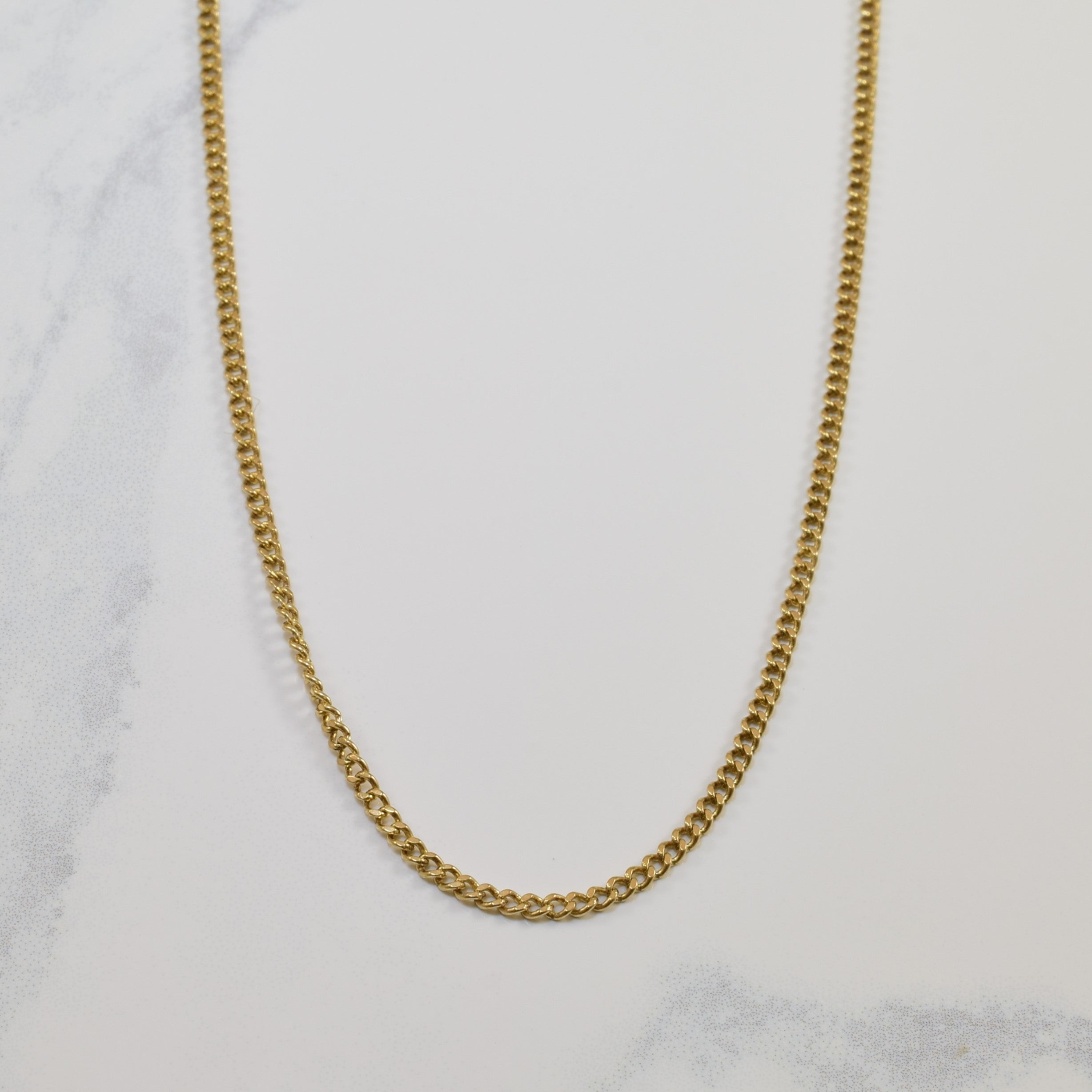 10k Yellow Gold Curb Chain | 26" |