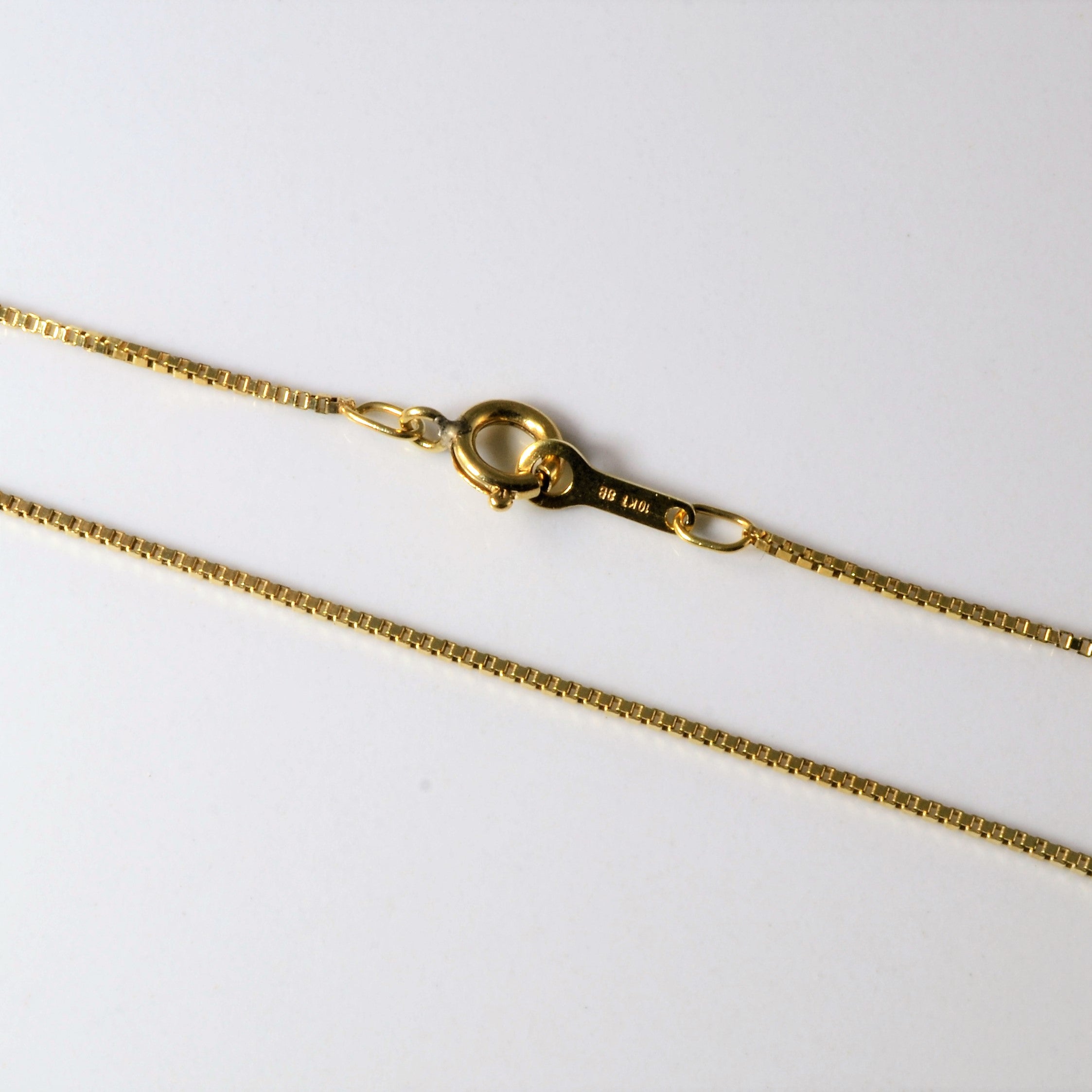 10k Yellow Gold Box Chain | 16"|