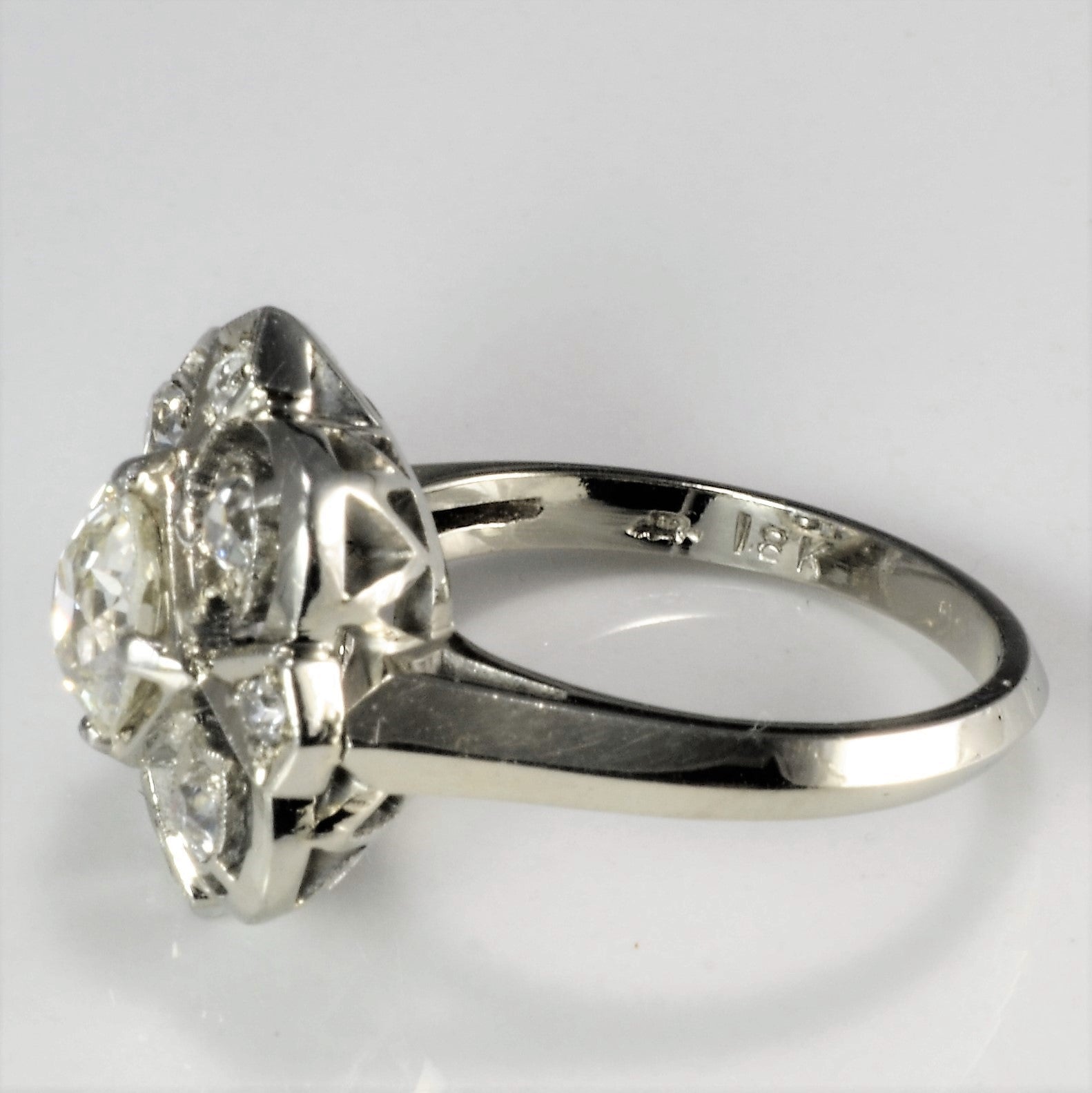Milgrain Detailed Art Deco Diamond Engagement Ring | 1.06 ctw, SZ 5.5 |
