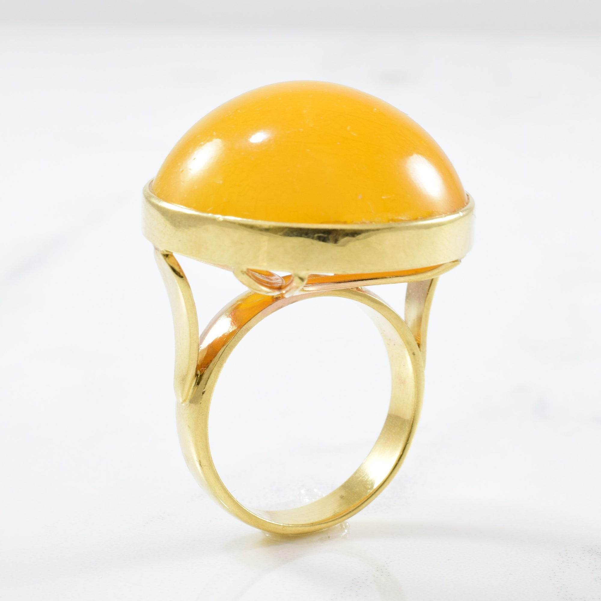 Fire Opal Cocktail Ring | 23.00ct | SZ 6 |