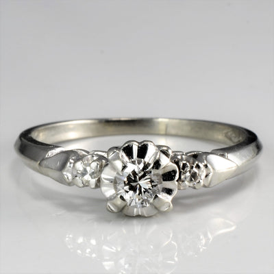Three Stone Diamond Ring | 0.21 ctw, SZ 7.75 |