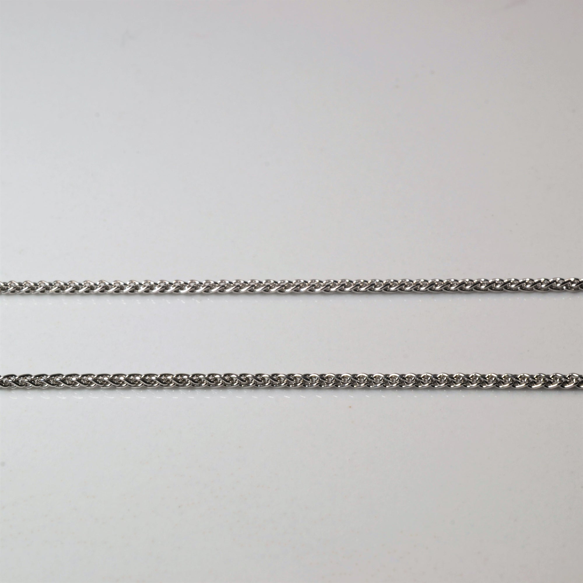 Diamond Twist Drop Plate Necklace | 0.46ctw | 17