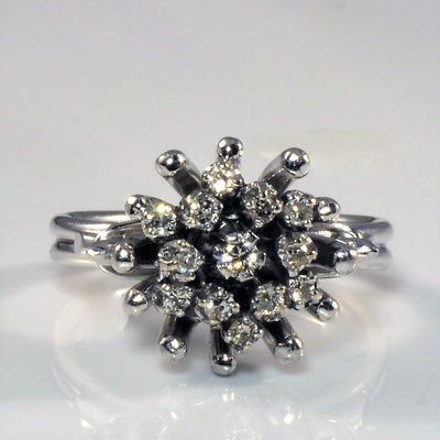 High Set Diamond Burst Ring | 0.20ctw | SZ 6 |