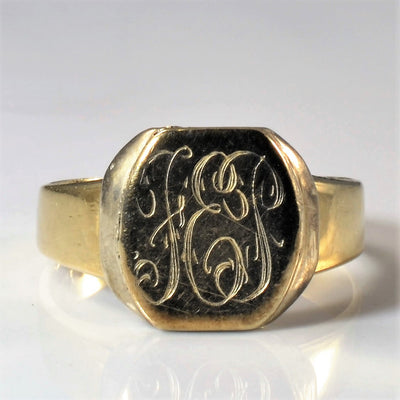 Initial 'FEP' Signet Ring | SZ 8.75 |