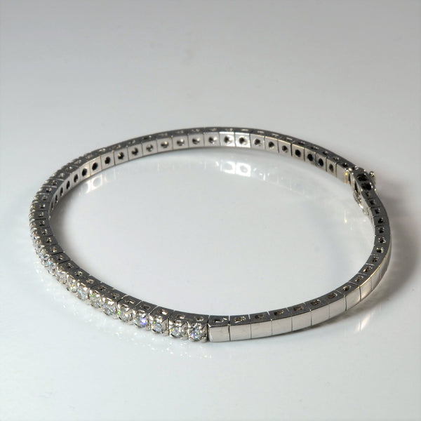 Pave Diamond Box Chain Bracelet | 0.72ctw | 7