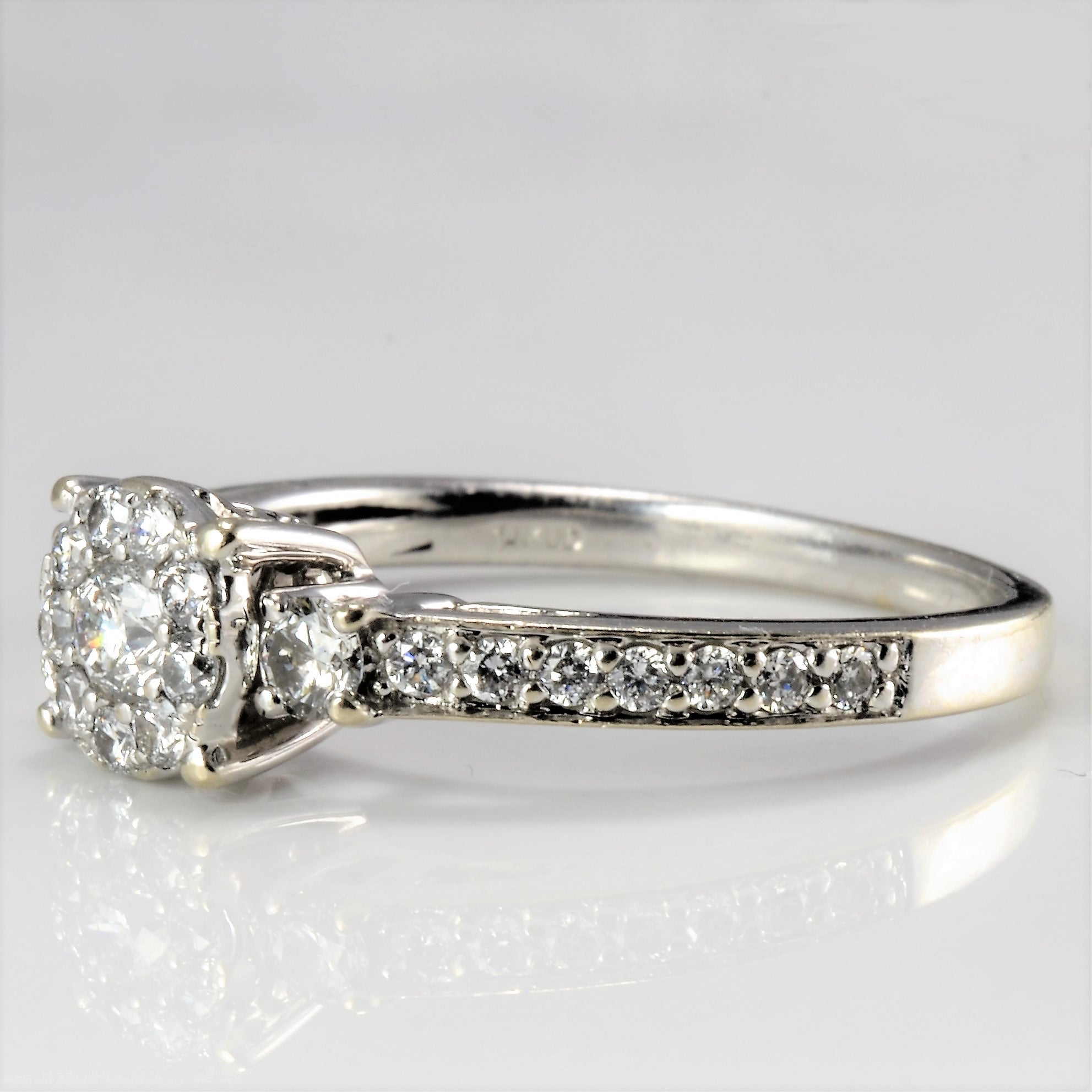 Halo Diamond Engagement Ring | 0.60 ctw, SZ 8 |