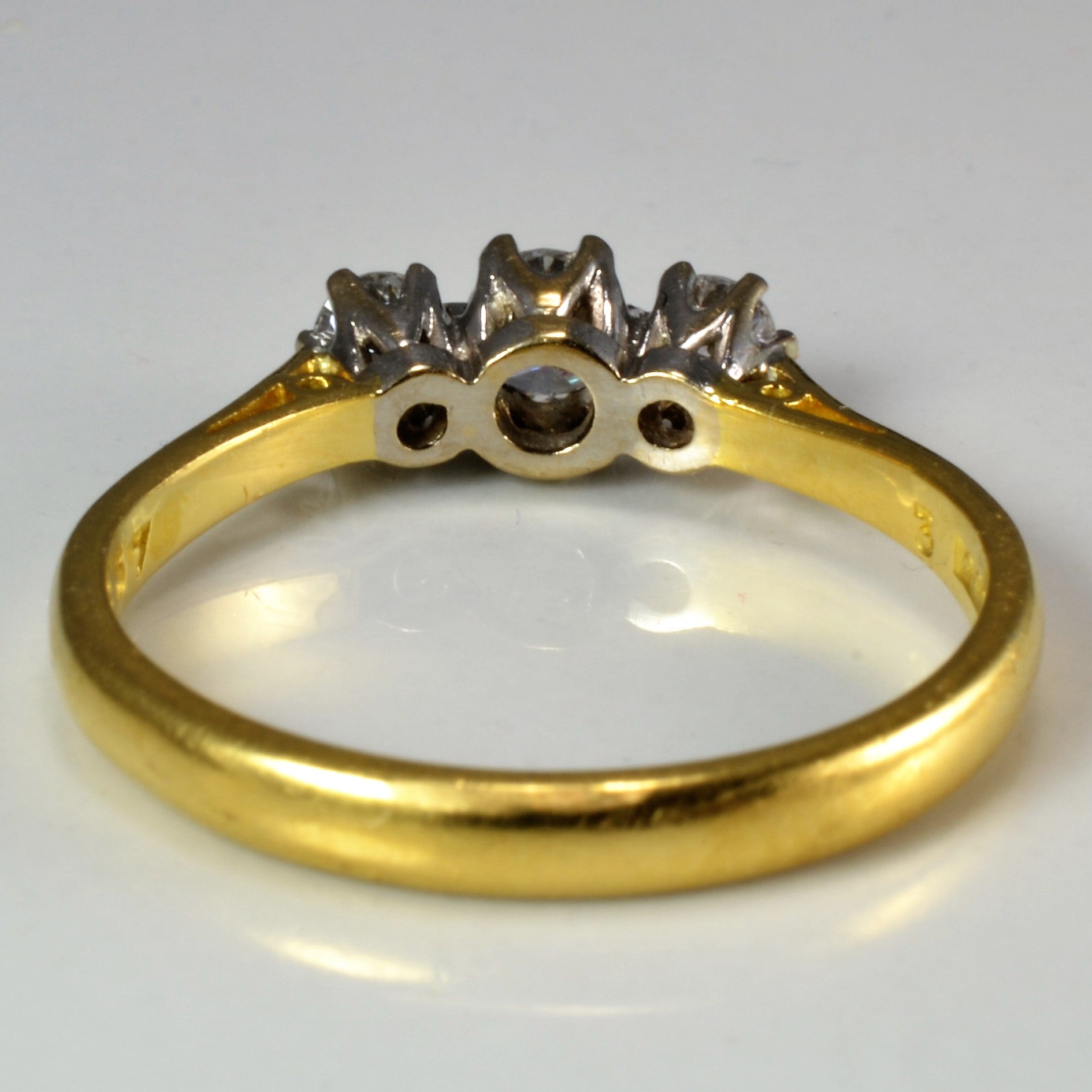 Three Stone Diamond Engagement Ring | 0.37 ctw, SZ 6.75 |
