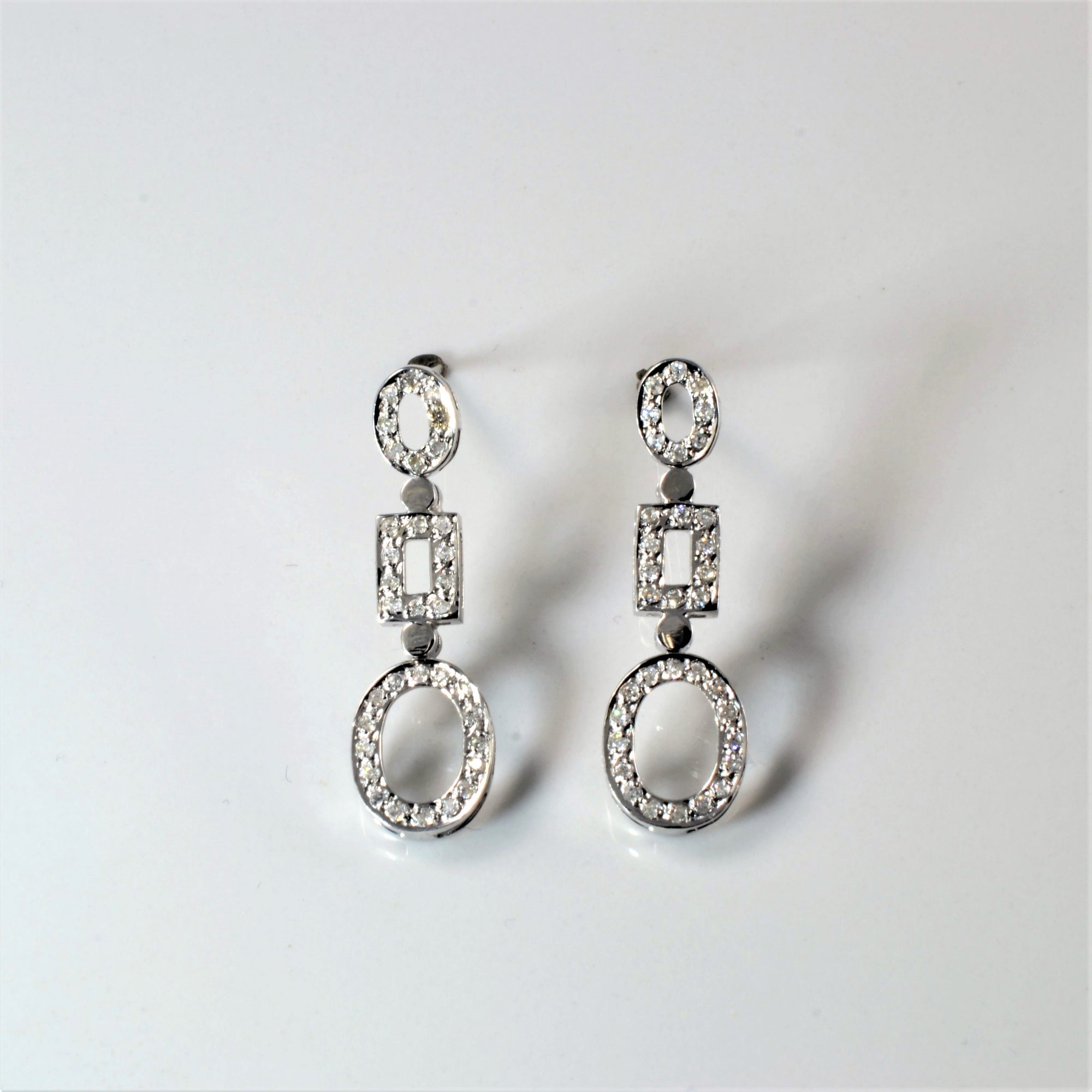 Diamond Drop Stud Earrings | 0.35ctw |