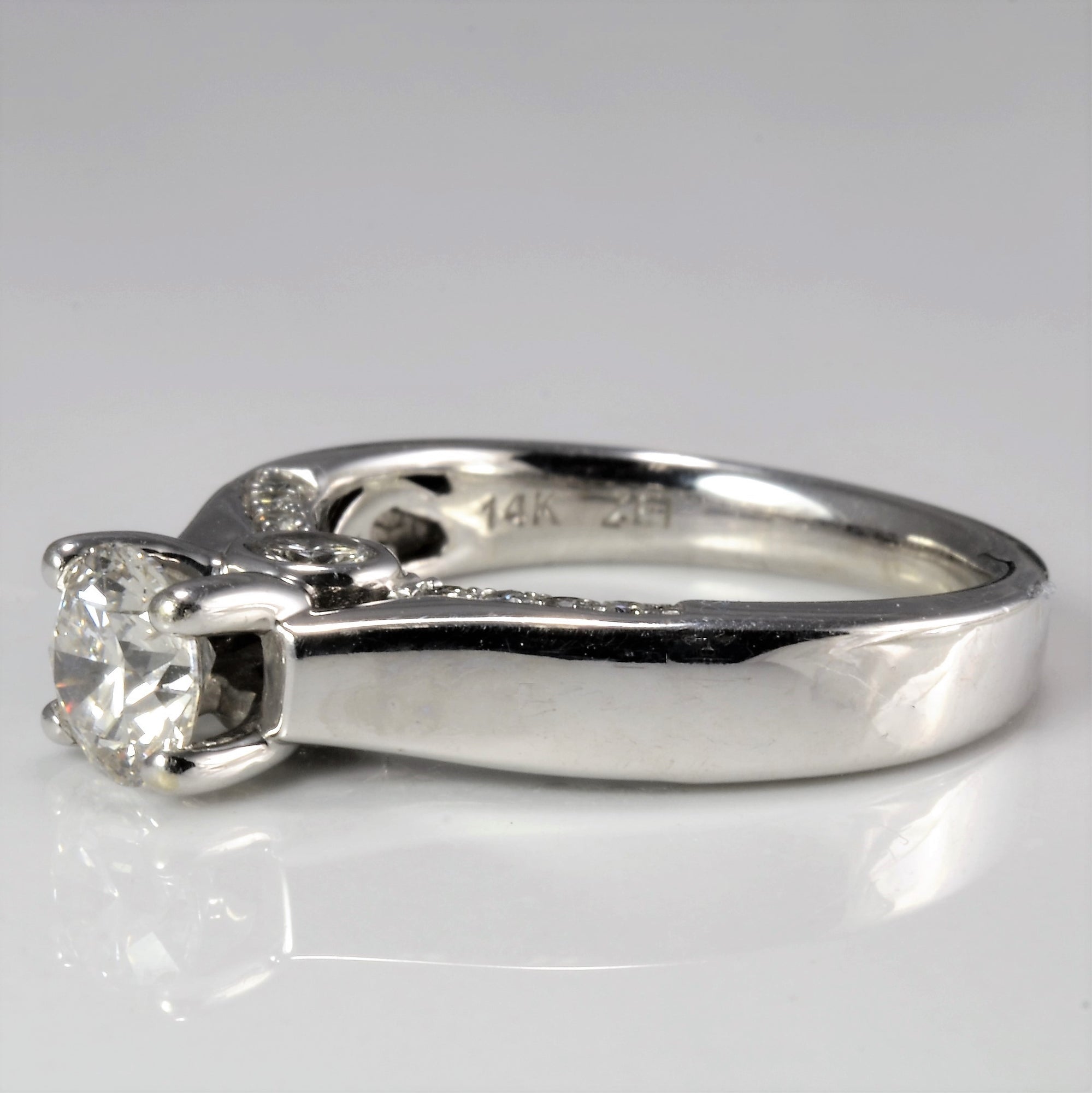 High Set Diamond Engagement Ring | 1.26 ctw, SZ 5.5 |
