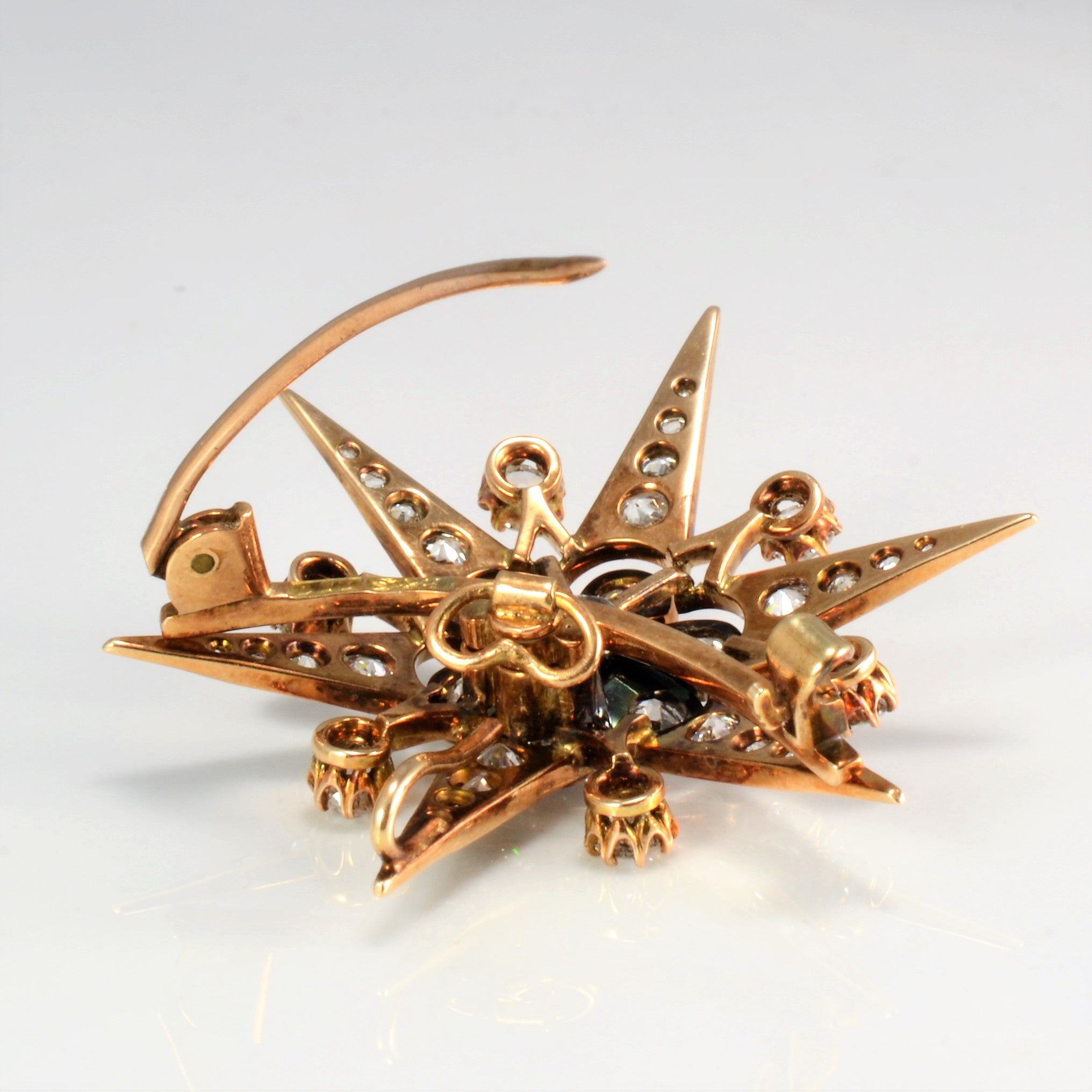 Stunning Victorian Star Brooch/Pendant | 3.46ctw |