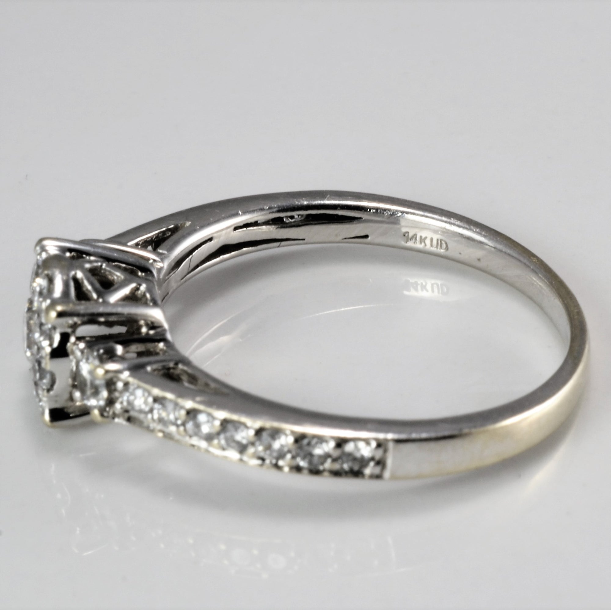 Halo Diamond Engagement Ring | 0.60 ctw, SZ 8 |