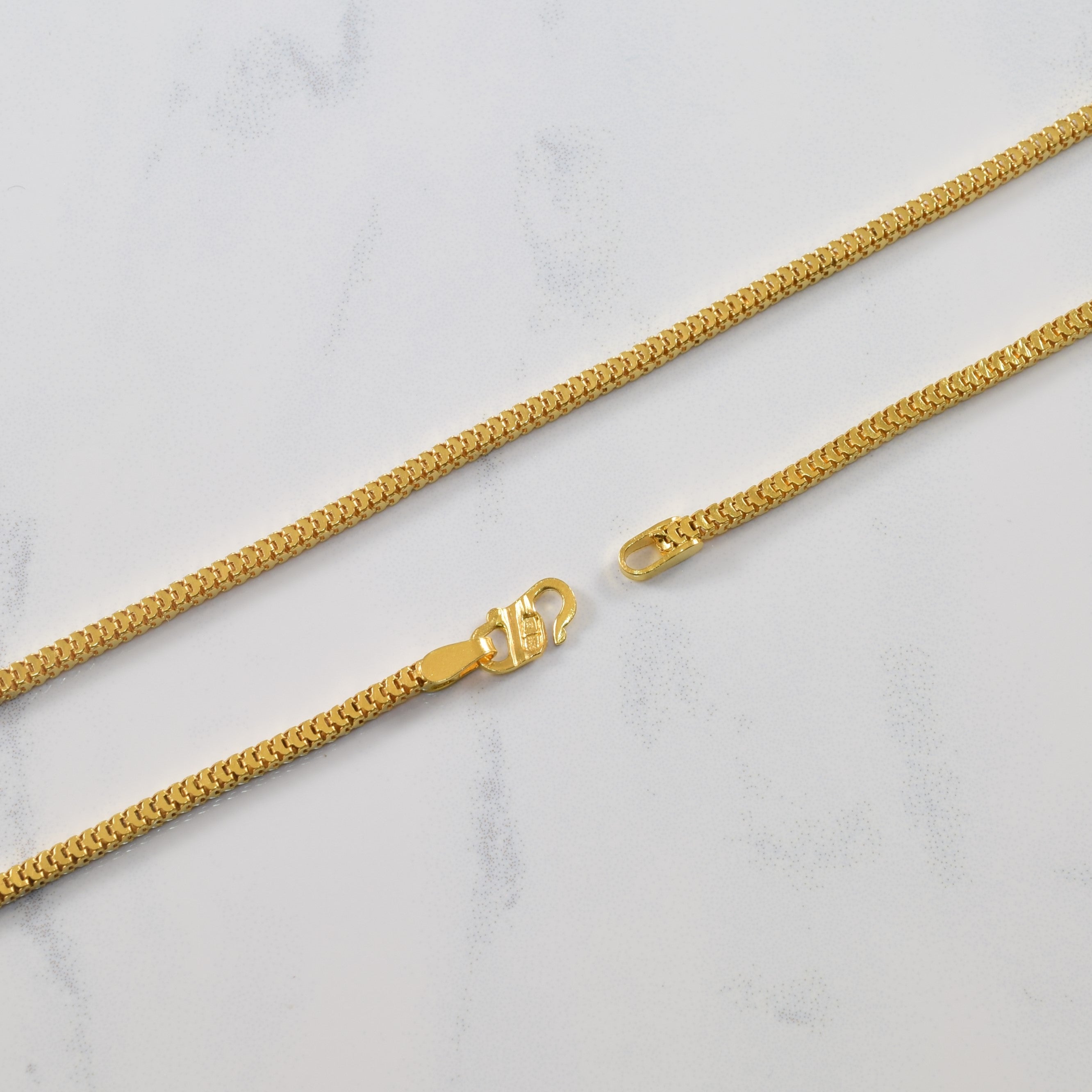 22k Yellow Gold Box Chain | 26" |