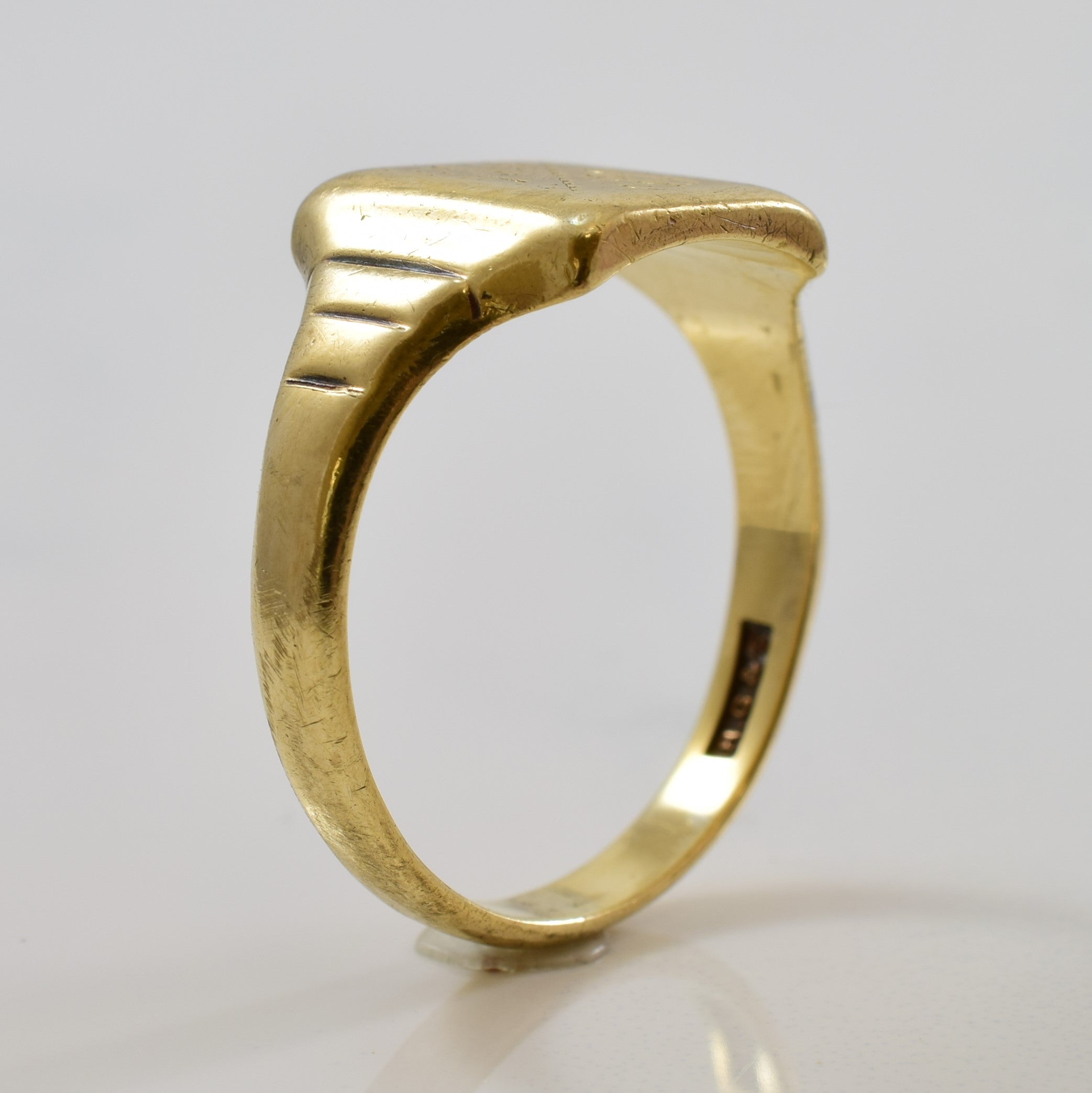 1960s Engraved Intials 'SS' Signet Ring | SZ 10.75 |