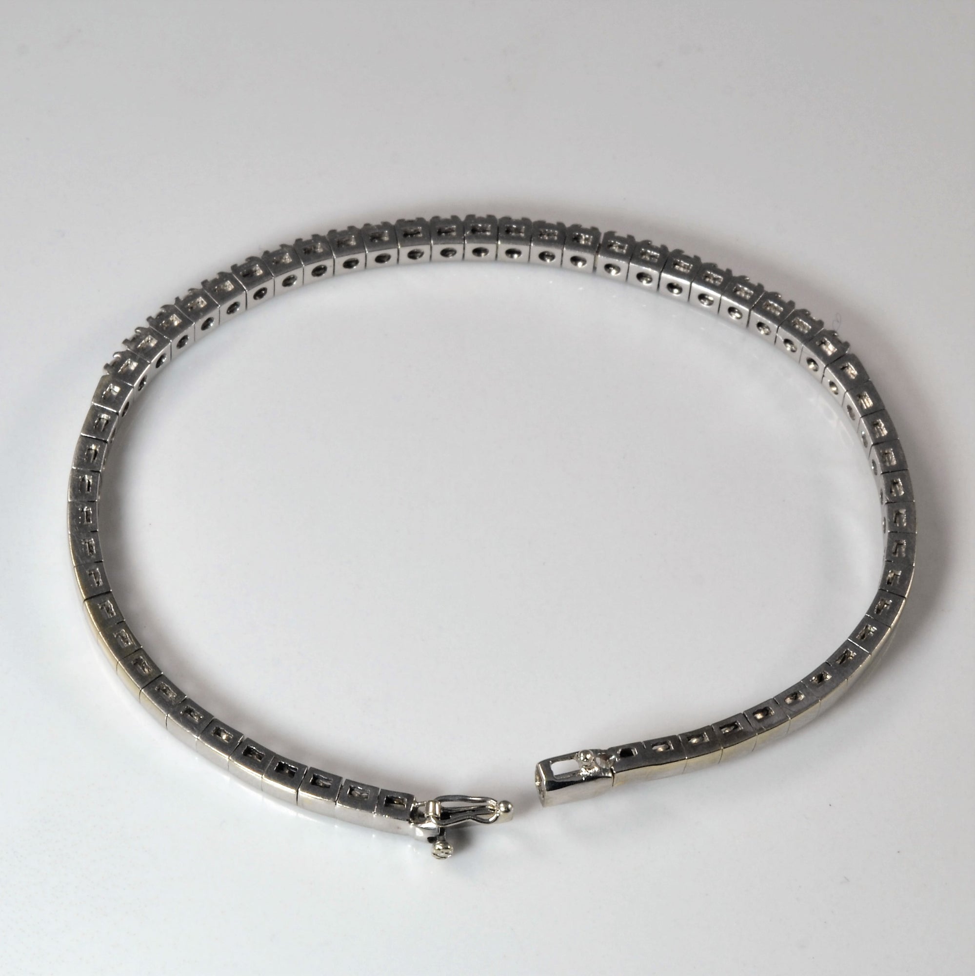 Pave Diamond Box Chain Bracelet | 0.72ctw | 7