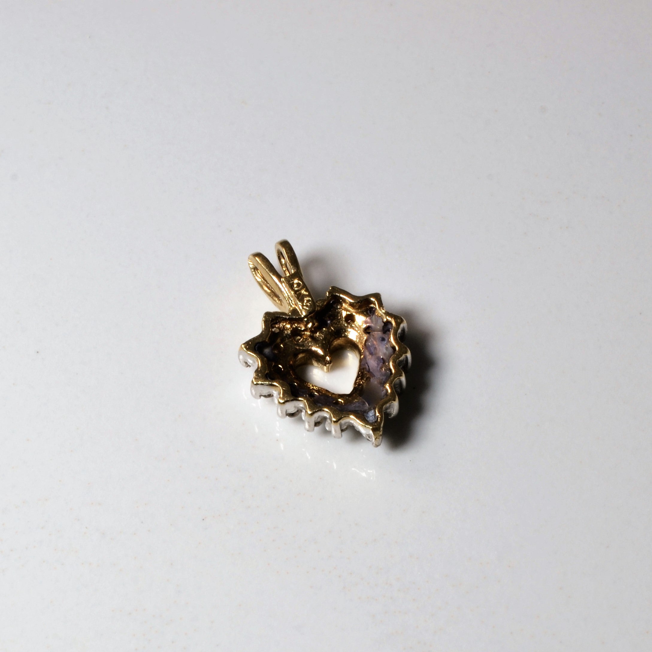 Cluster Diamond Heart Pendant | 0.07ctw |