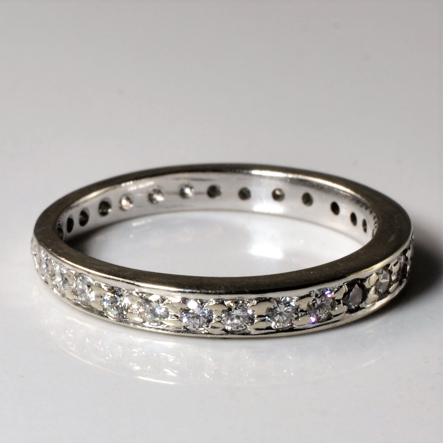 Pave Diamond Eternity Band | 0.47ctw | SZ 6.5 |