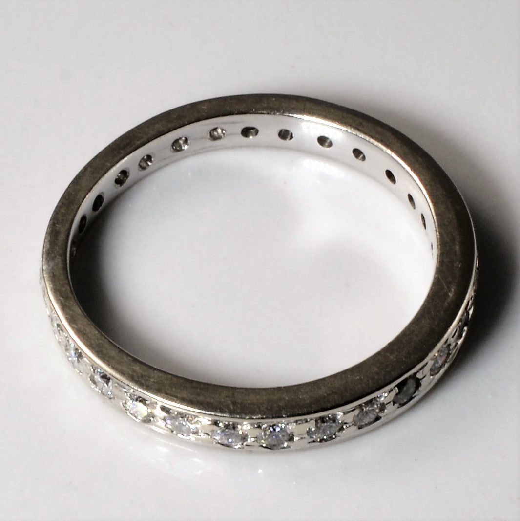 Pave Diamond Eternity Band | 0.47ctw | SZ 6.5 |