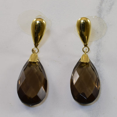Smoky Quartz Drop Dangle Earrings | 13.0ctw |