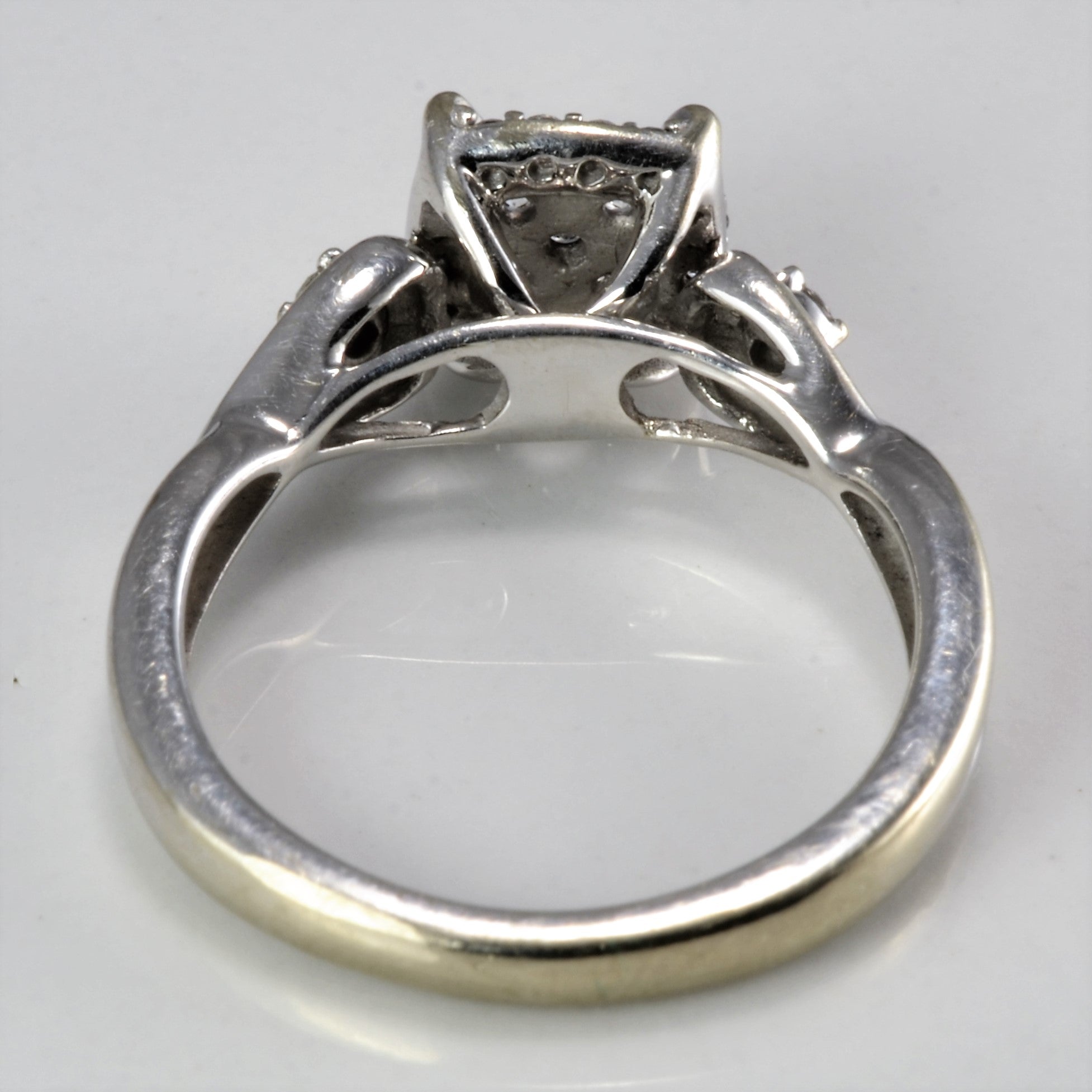 High Set Cluster Diamond Engagement Ring | 0.28 ctw, SZ 4 |