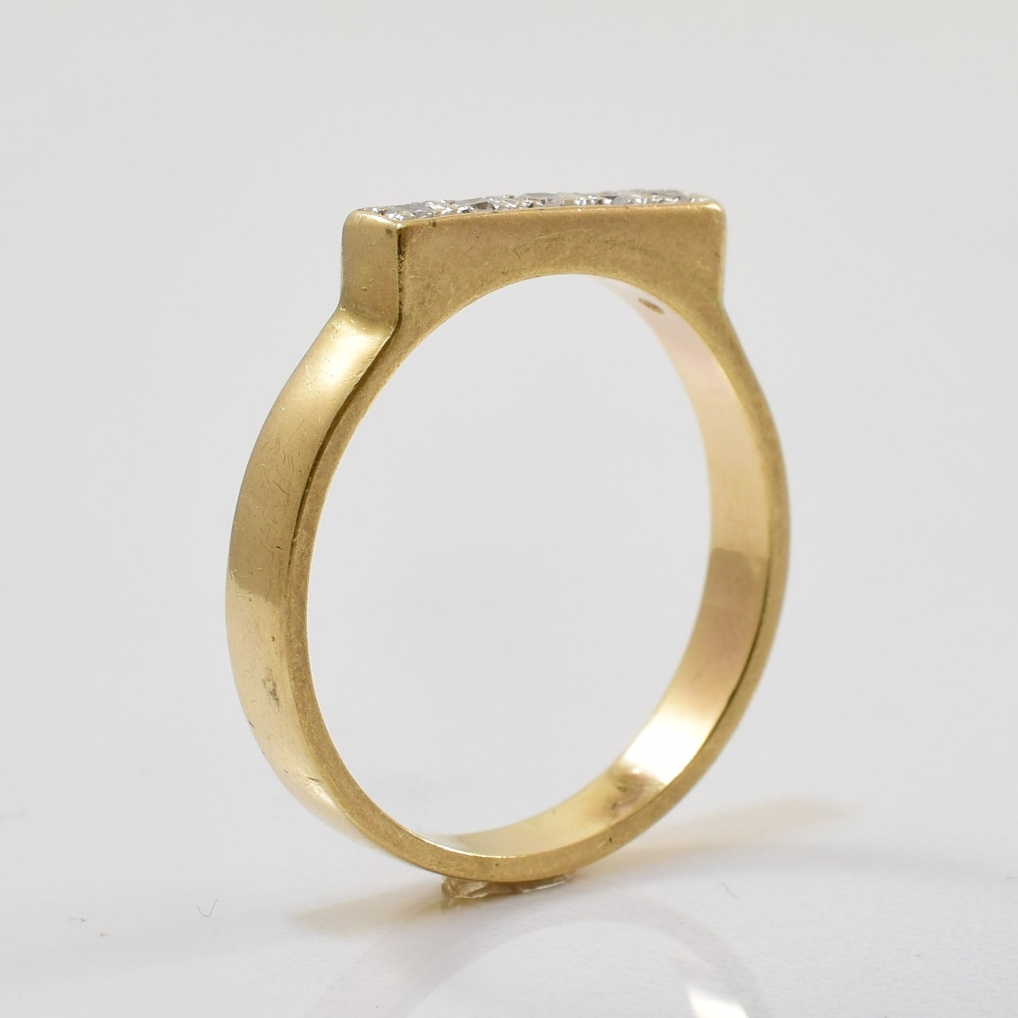 Diamond Bar Ring | 0.10ctw | SZ 8 |