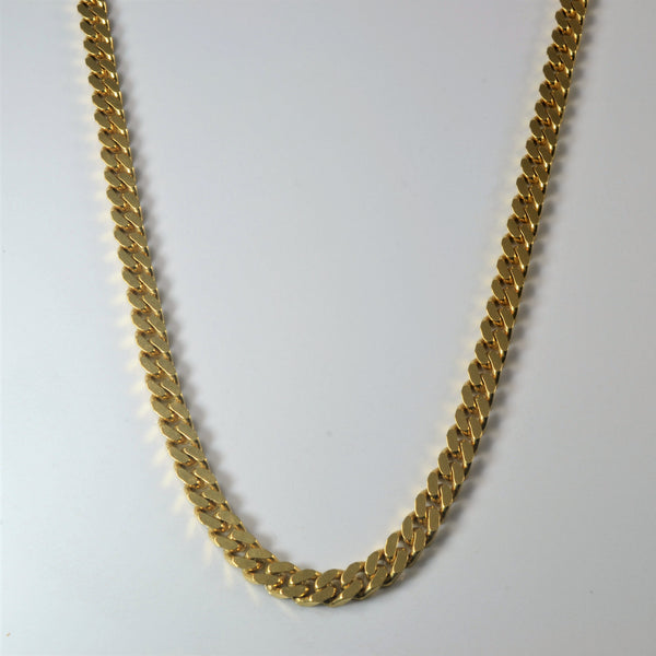 18k Yellow Gold Curb Chain | 23