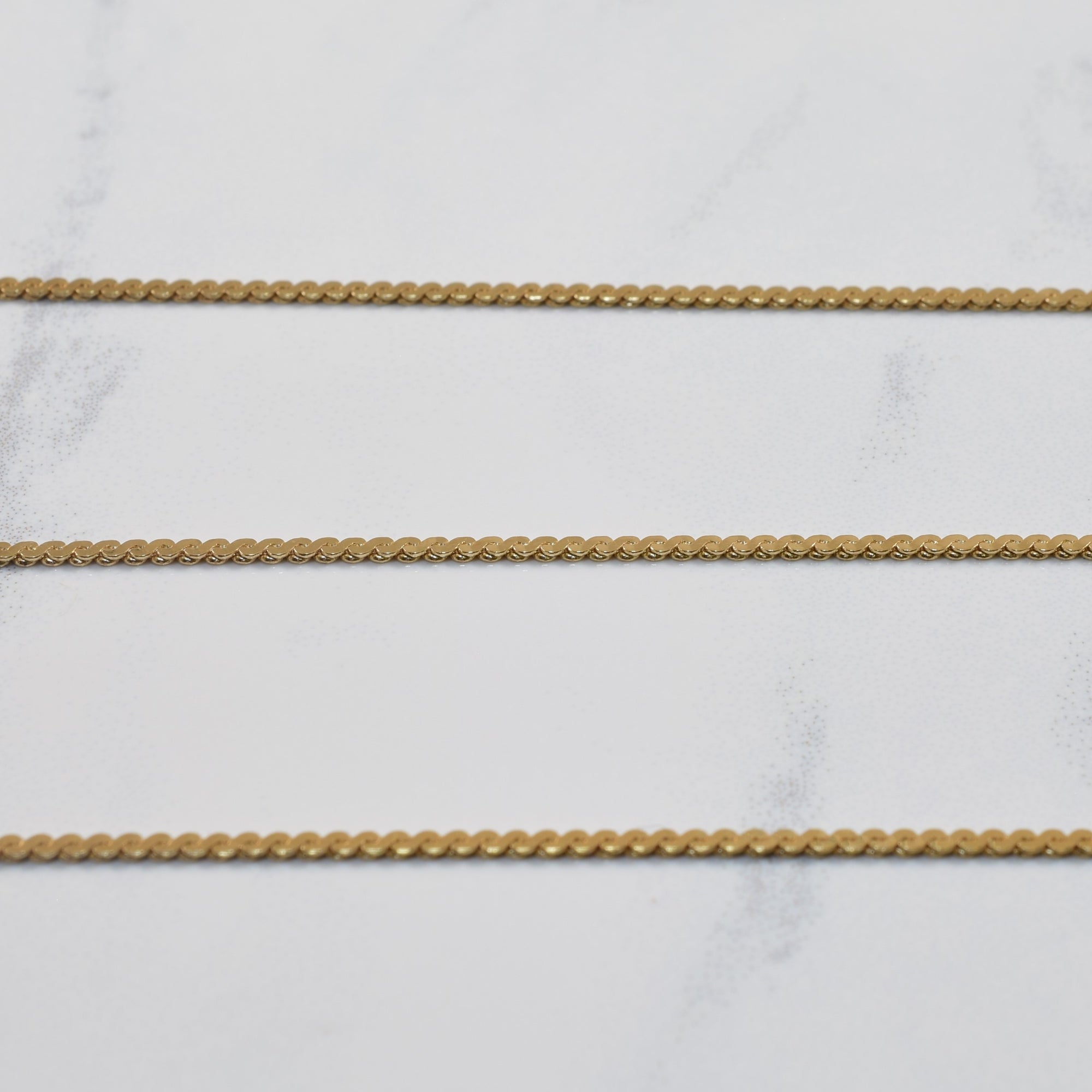 10k Yellow Gold Serpentine Chain | 16.5