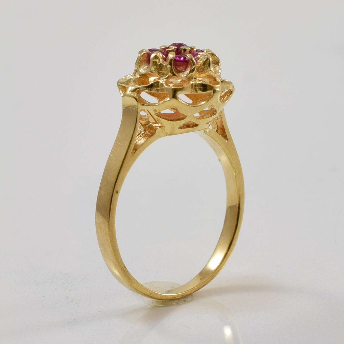 Ruby Cluster Ring | 0.28ctw | SZ 3.75 |