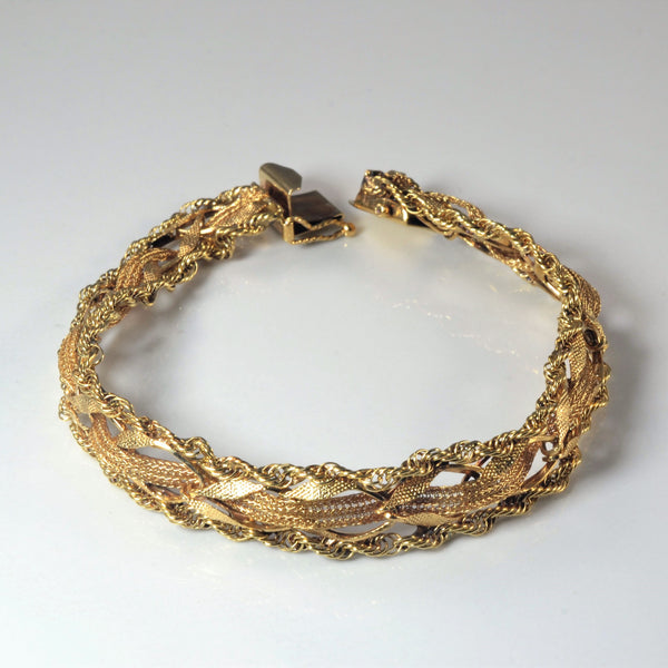 Braided Gold Bracelet | 7.5