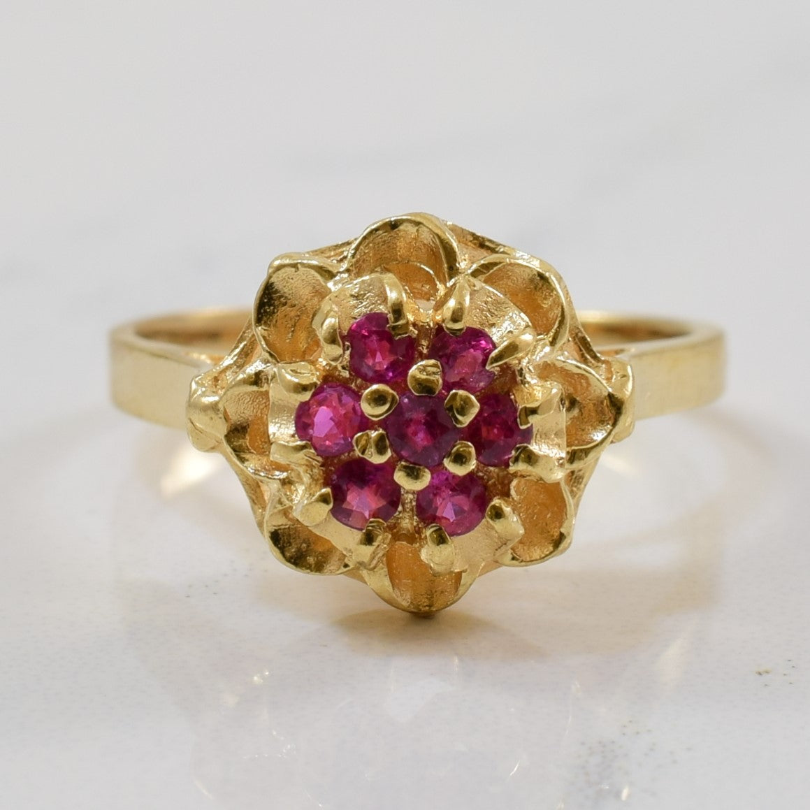 Ruby Cluster Ring | 0.28ctw | SZ 3.75 |