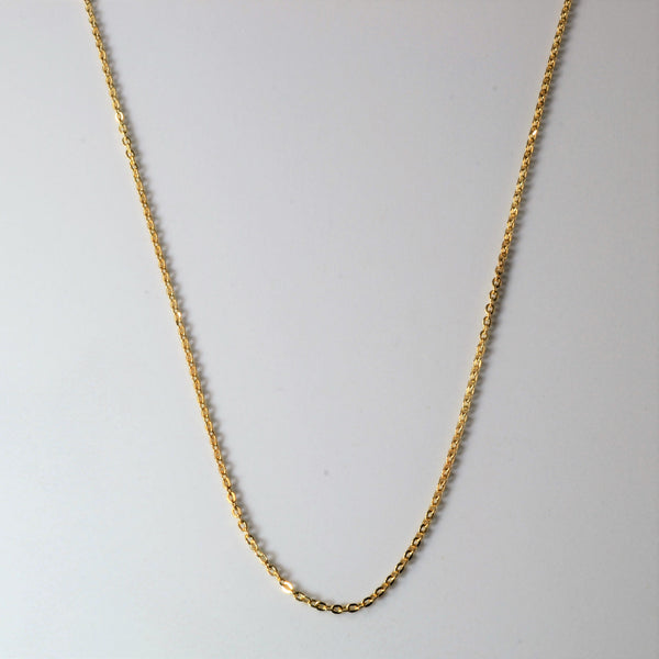 10k Yellow Gold Rolo Chain | 16