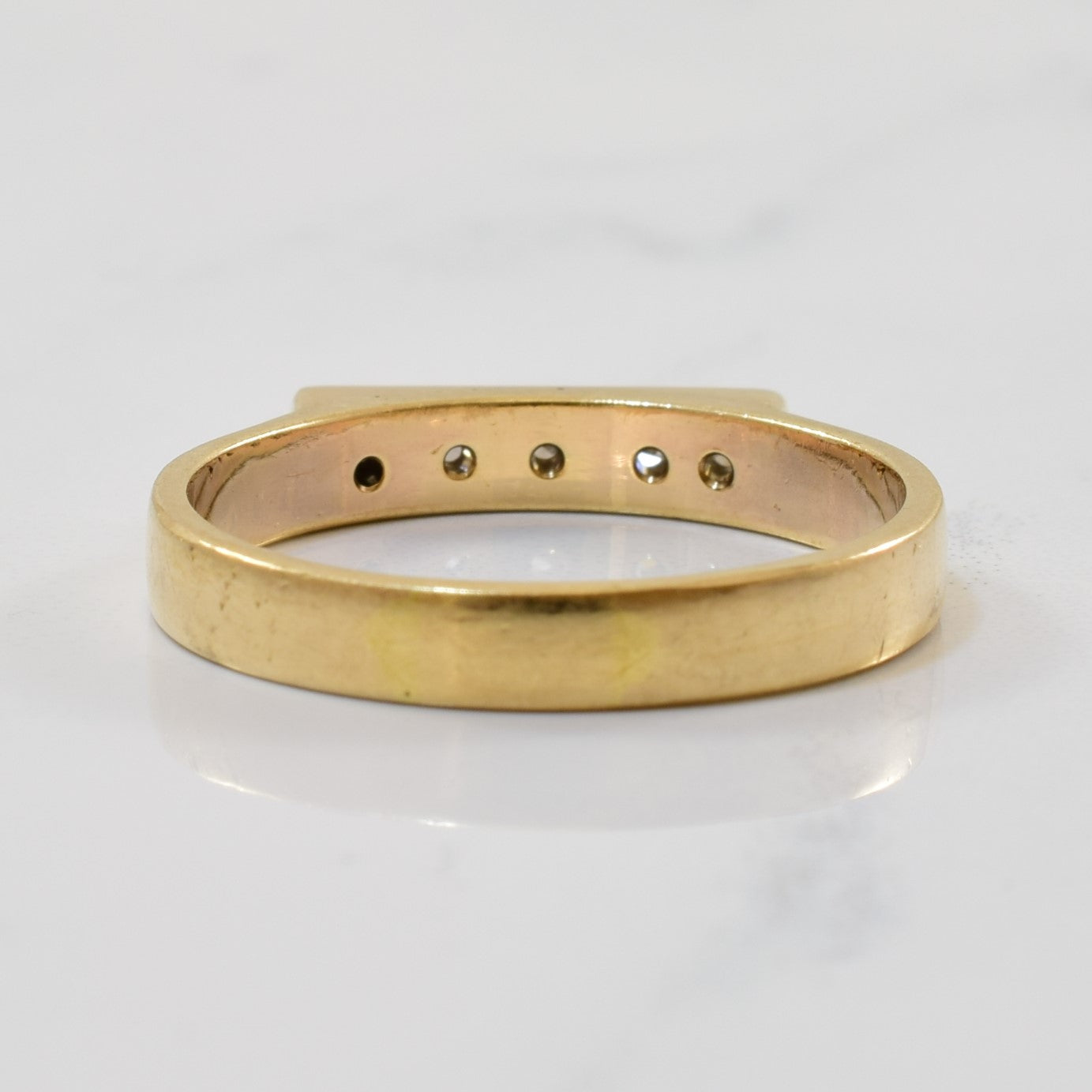 Diamond Bar Ring | 0.10ctw | SZ 8 |