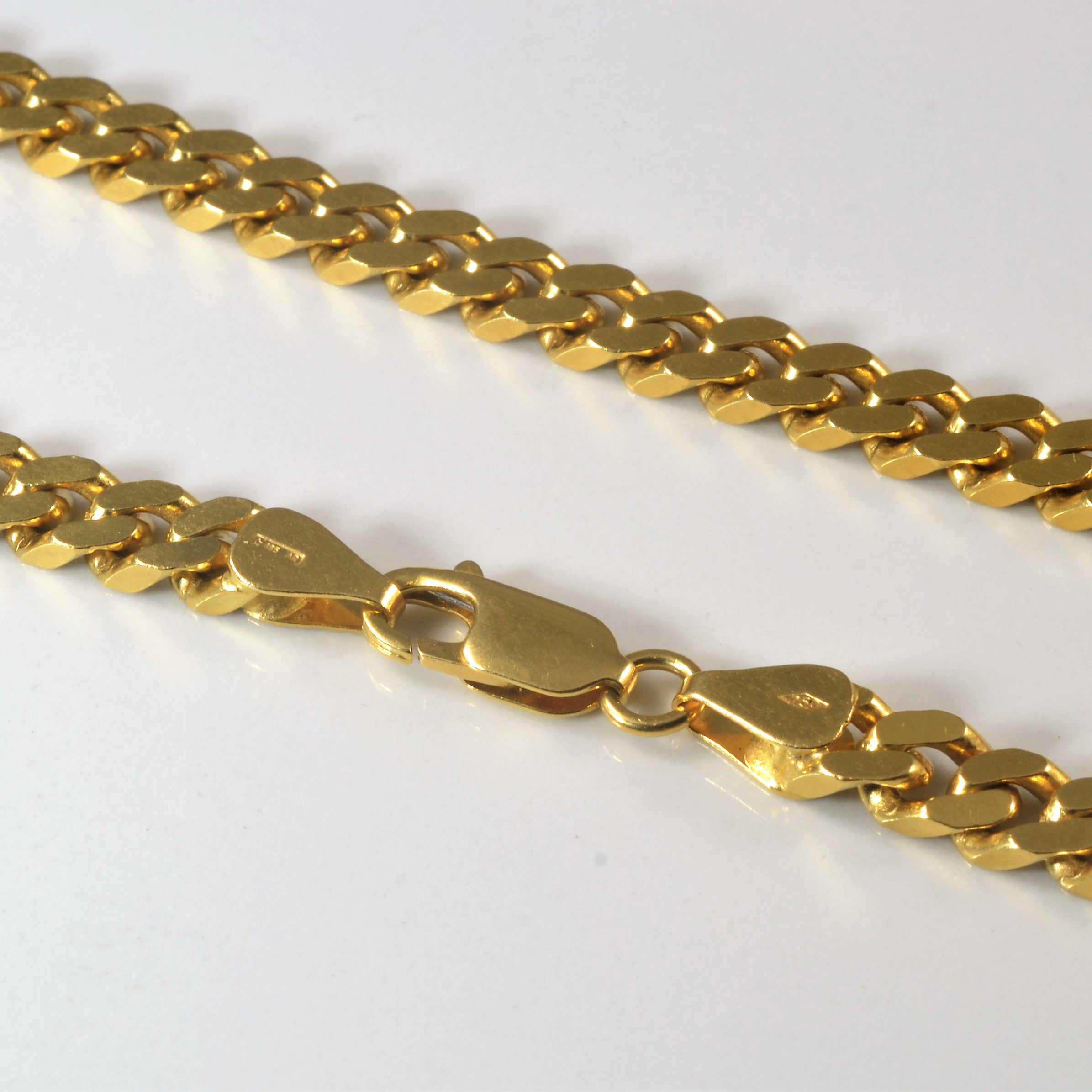 18k Yellow Gold Curb Chain | 23" |