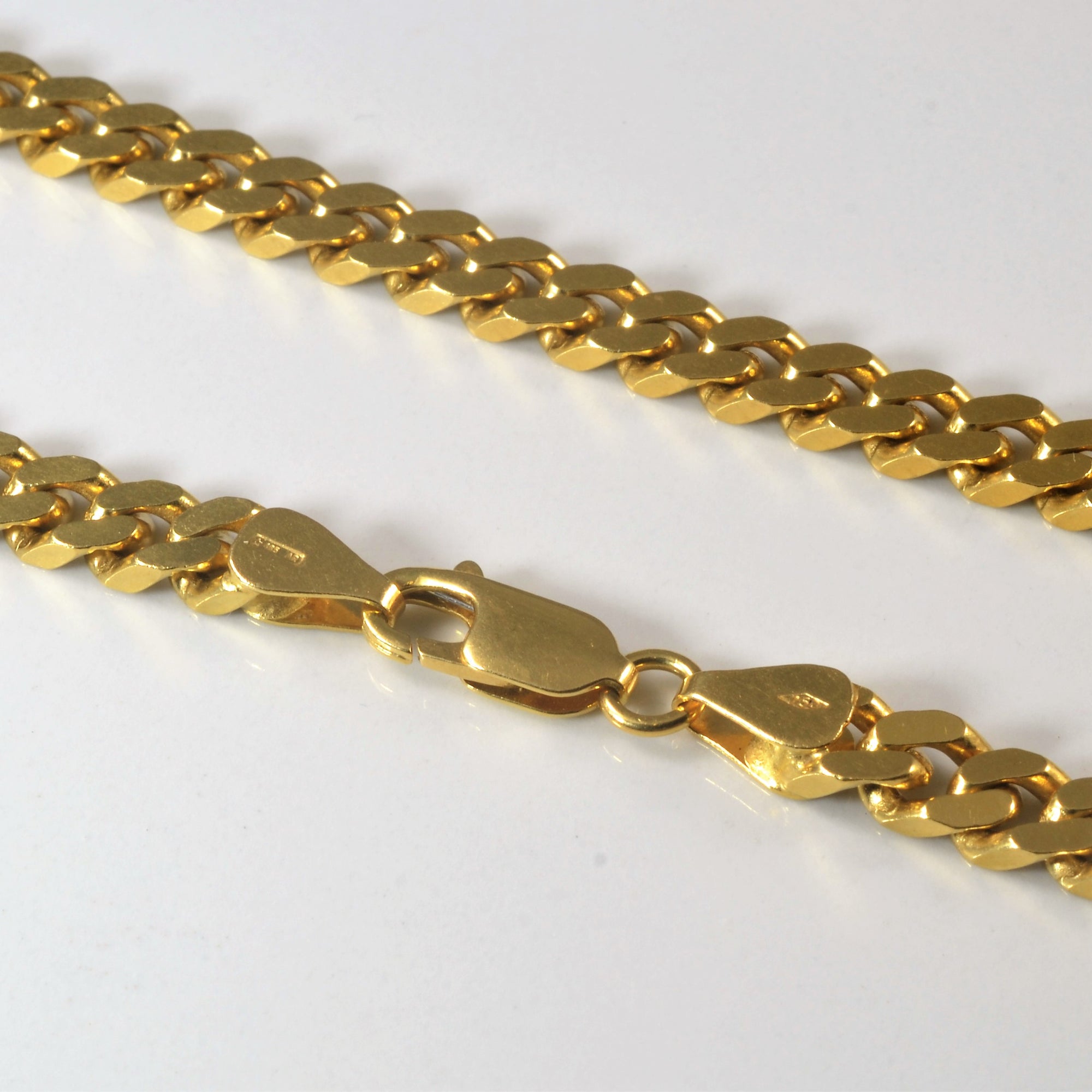 18k Yellow Gold Curb Chain | 23