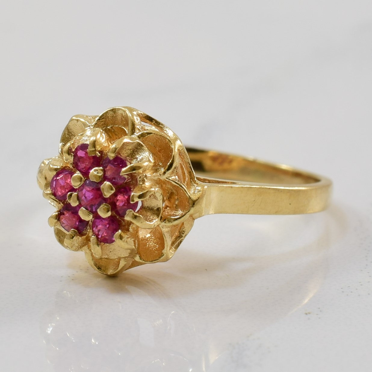 Ruby Cluster Ring | 0.28ctw | SZ 3.75 |