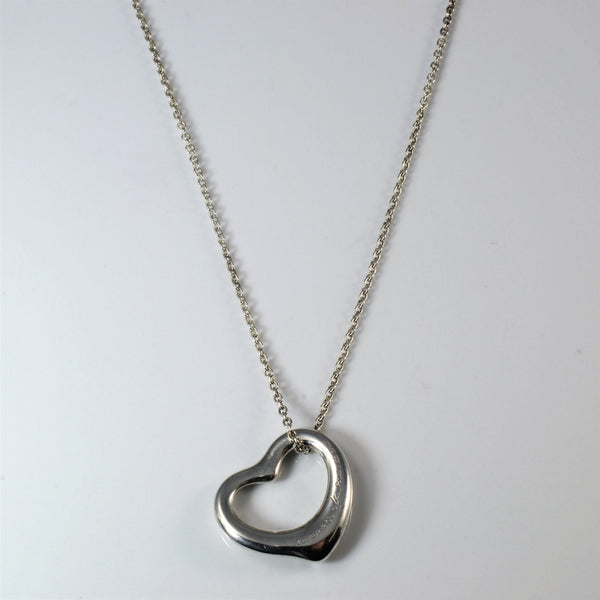 'Tiffany & Co.' Elsa Peretti Open Heart Necklace | 15