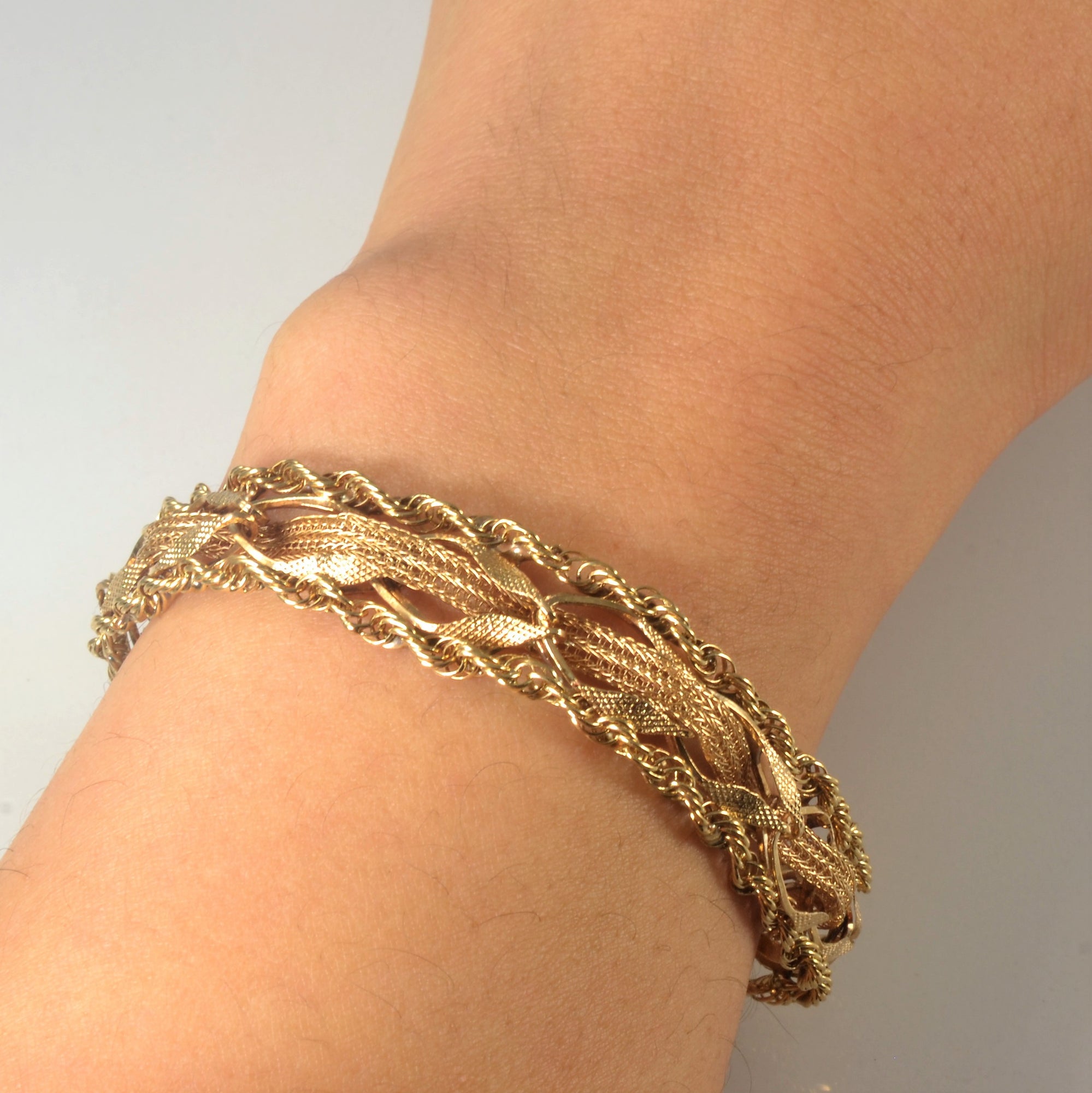 Braided Gold Bracelet | 7.5
