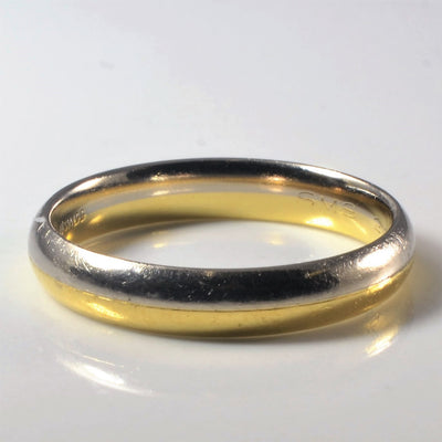 Two Tone Gold Plain Band | SZ 9.5 |