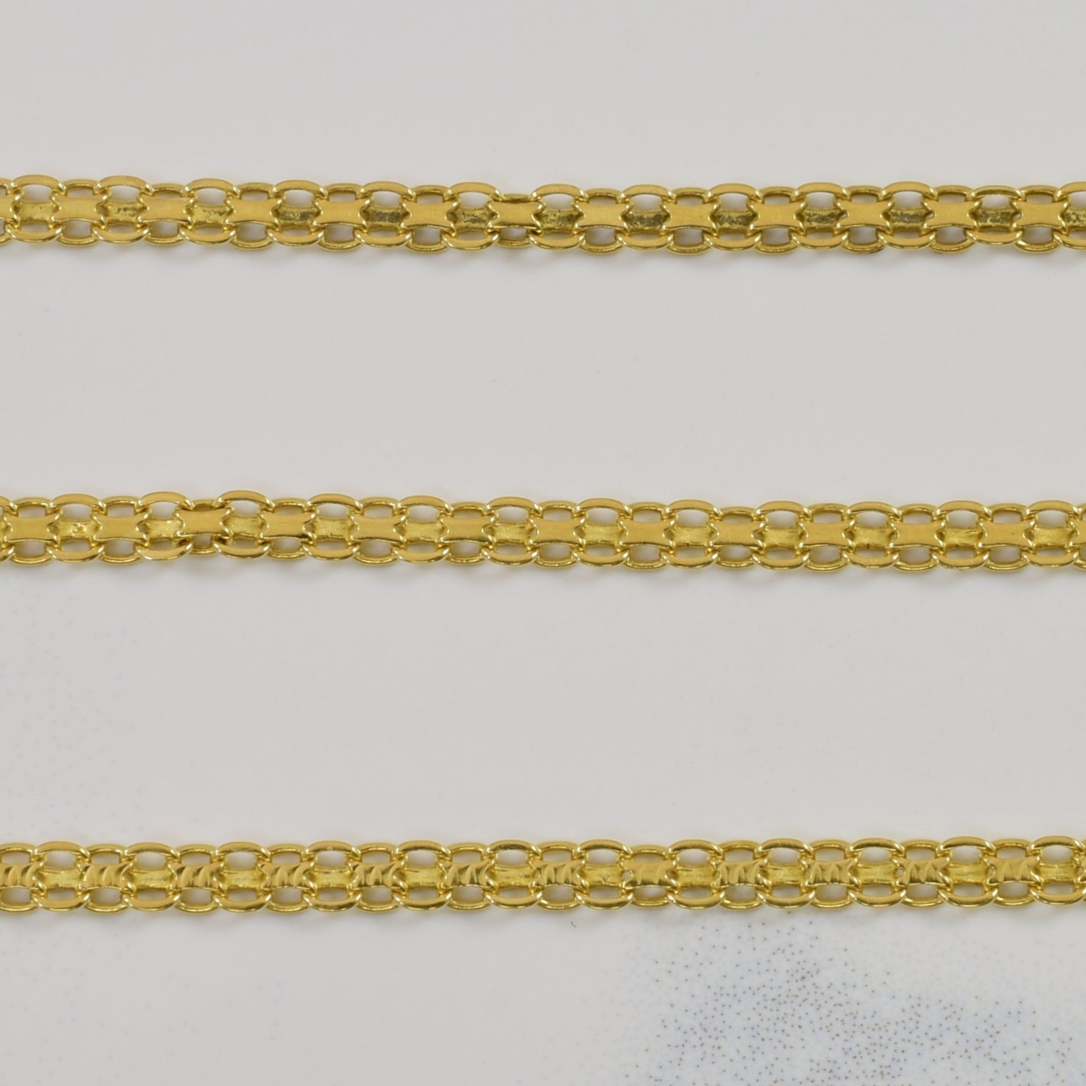 18k Yellow Gold Bismark Chain | 25.5