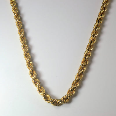 10k Yellow Gold Rope Chain | 24