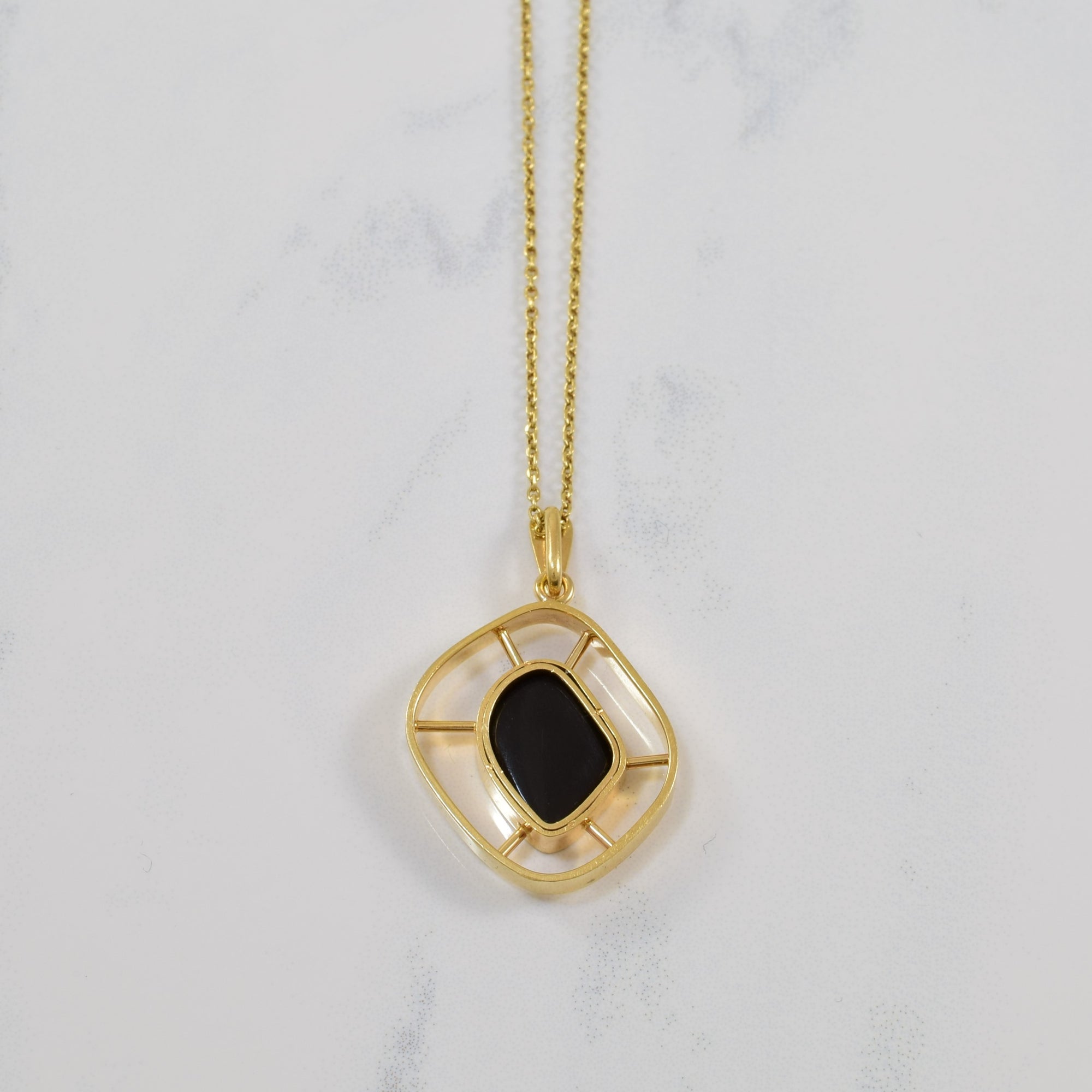 Black Opal Doublet Necklace | 2.00ct | 16