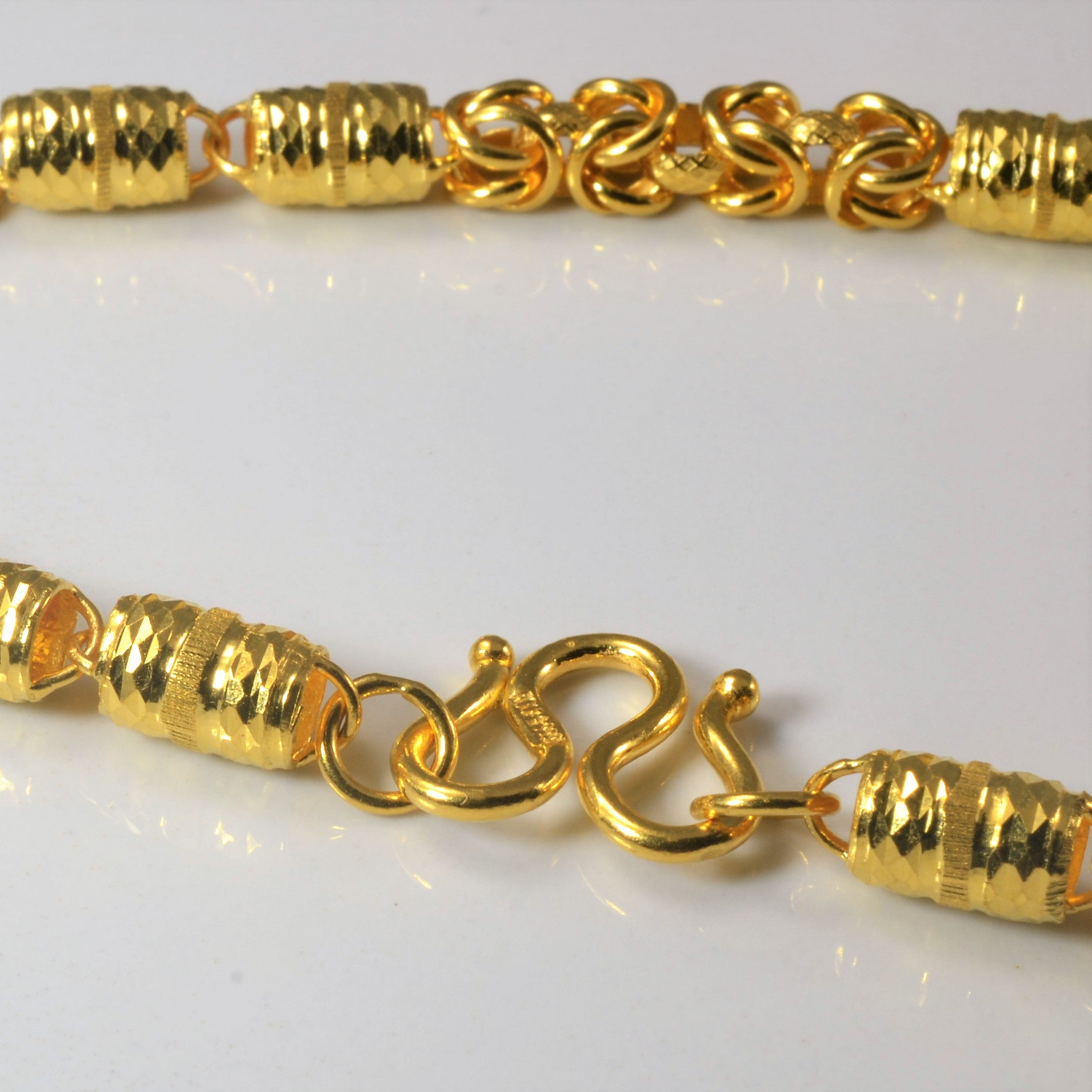 24k Gold Kings Braid Necklace | 22" |