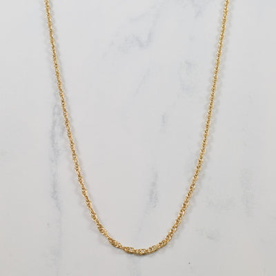 10k Yellow Gold Prince of Whales Chain | 18.25