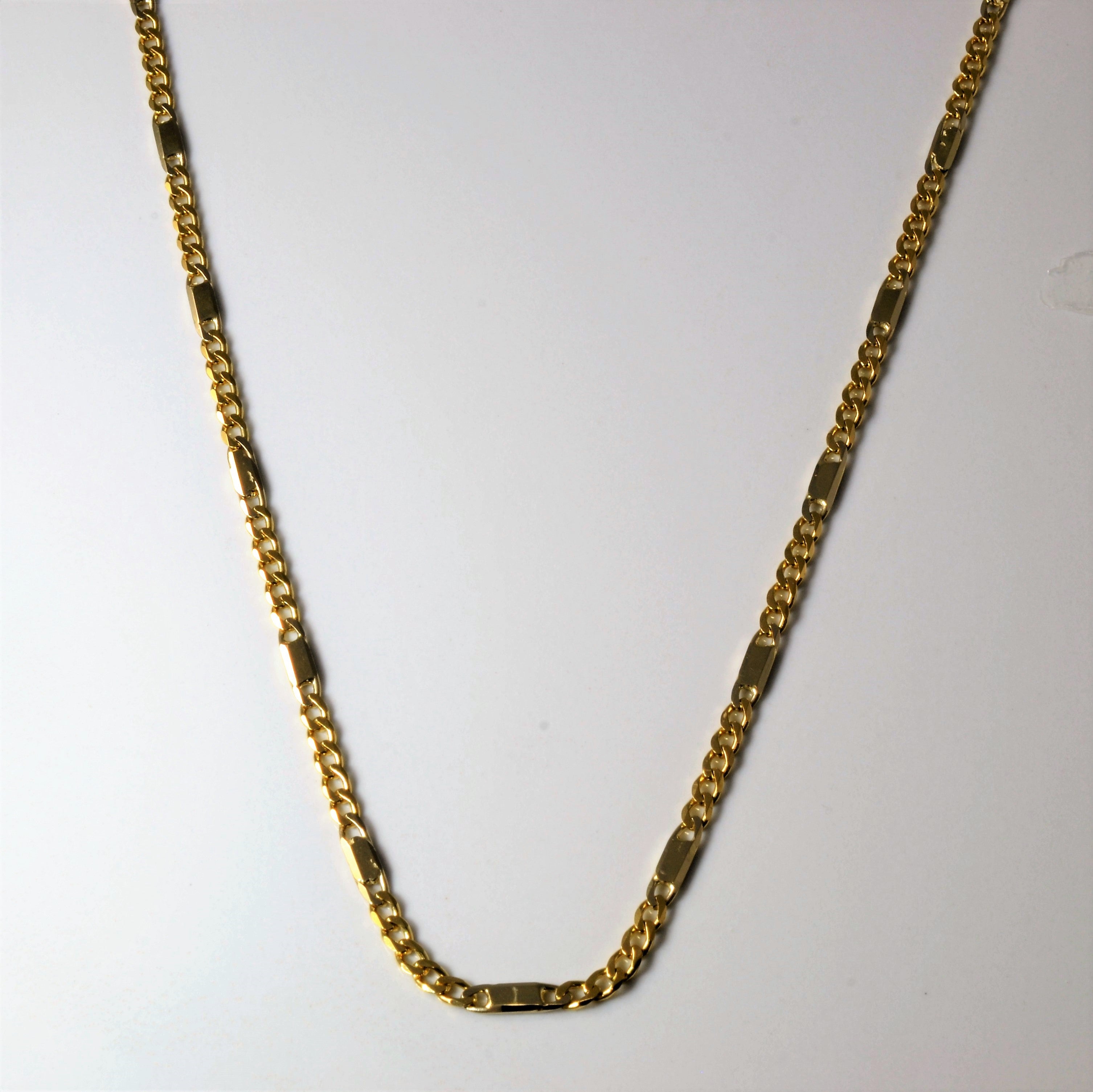 18k Yellow Gold Figarucci Chain | 23" |