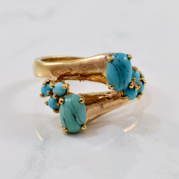 Bypass Turquoise Ring | 0.85ctw | SZ 6.25 |