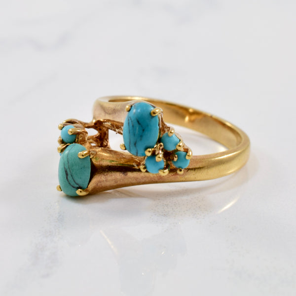 Bypass Turquoise Ring | 0.85ctw | SZ 6.25 |