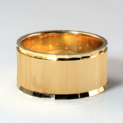 Textured Gold Cigar Band | SZ 7 |