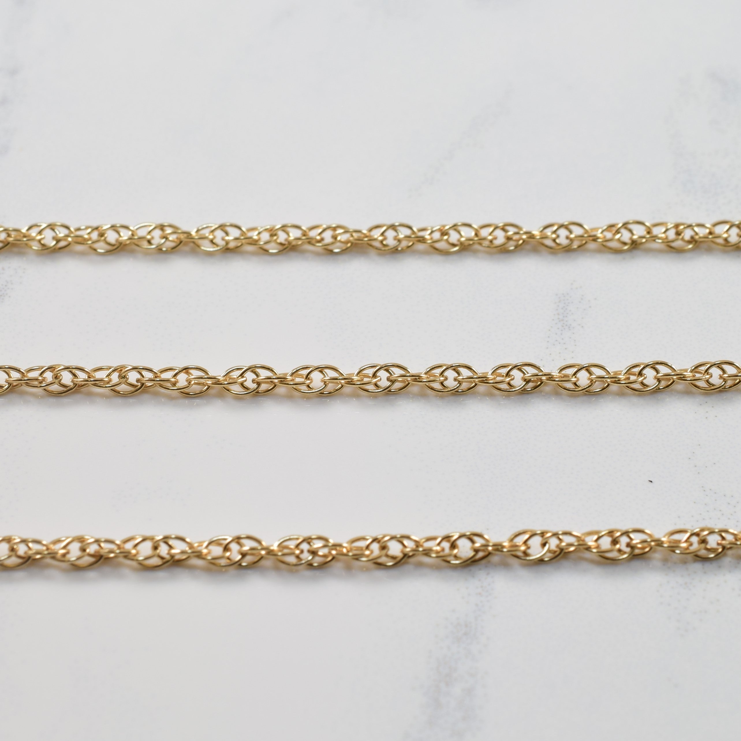 10k Yellow Gold Prince of Whales Chain | 18.25" |