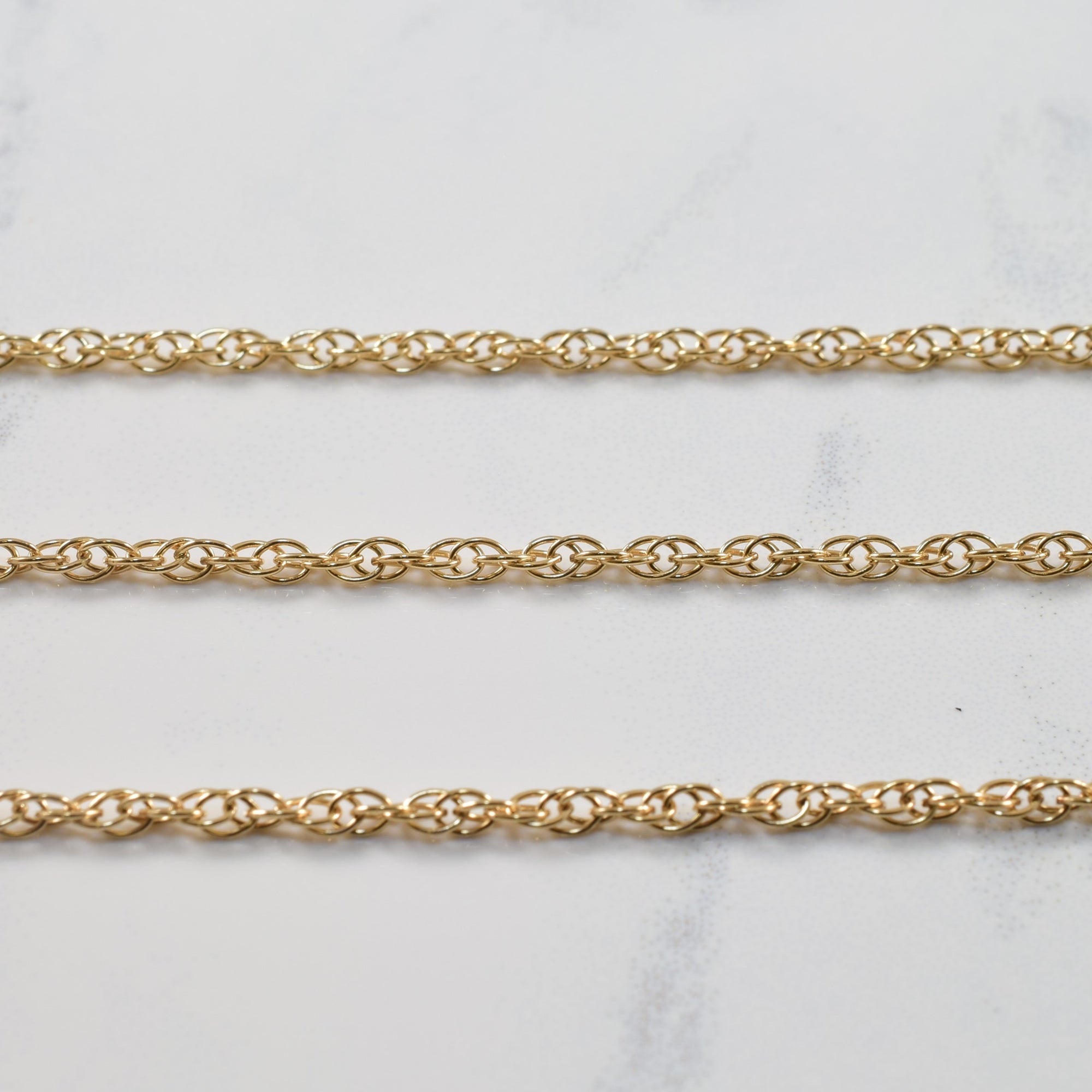 10k Yellow Gold Prince of Whales Chain | 18.25