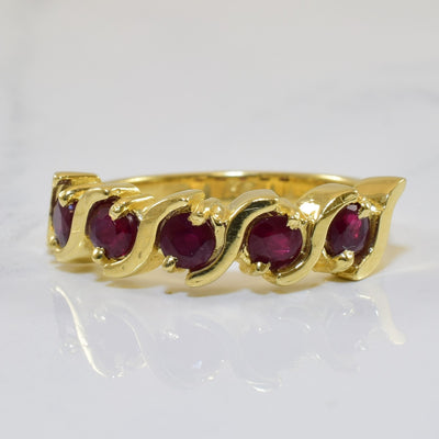 Ruby Crossover Ring | 1.00ctw | SZ 6.75 |